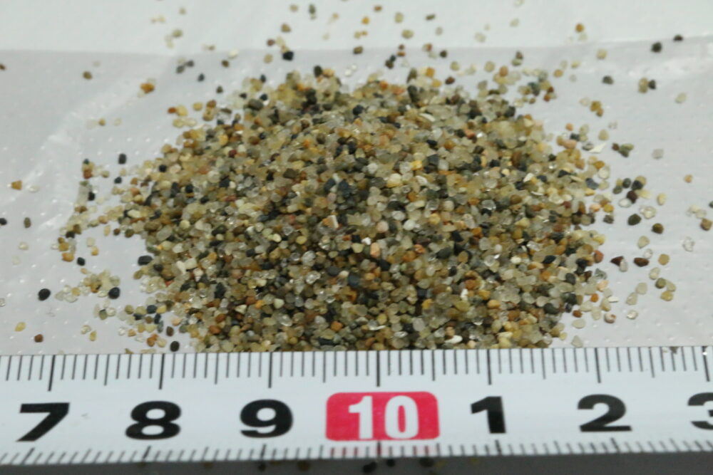 田砂の粒の大きさ